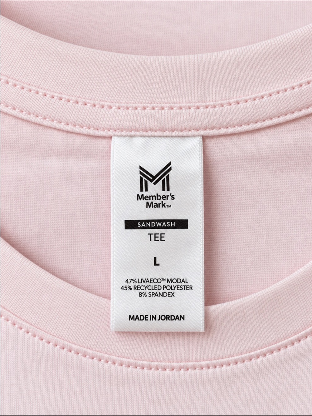 MEMBERS MARK WOMENS Short Sleeve Knit Pajama/Lounge Short Set/Pink/Pockets 😍 - Picture 3 of 6